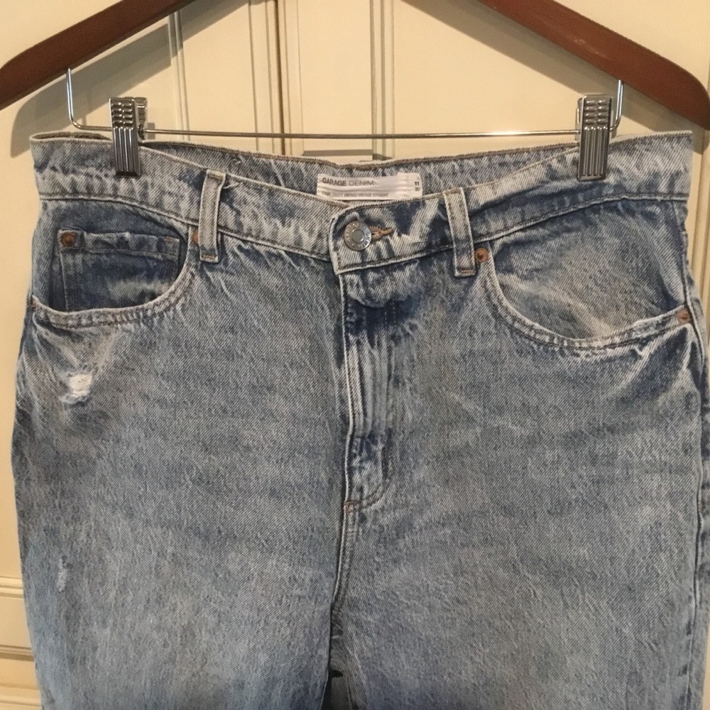 Garage Brand Womens Vintage Denim Size 11 Ripped Acid Wash 90’s Style